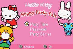 Hello Kitty - Happy Party Pals Title Screen